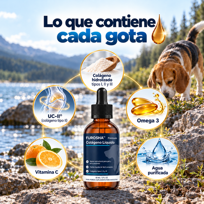 FUROSHA™ Colágeno Líquido Para Perros