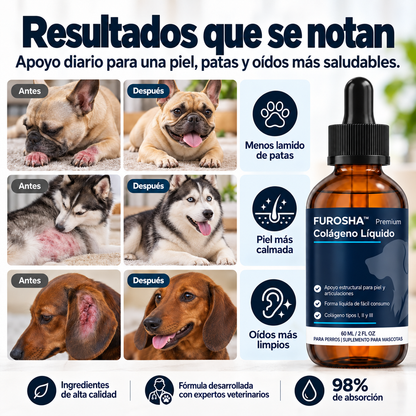 FUROSHA™ Colágeno Líquido Para Perros