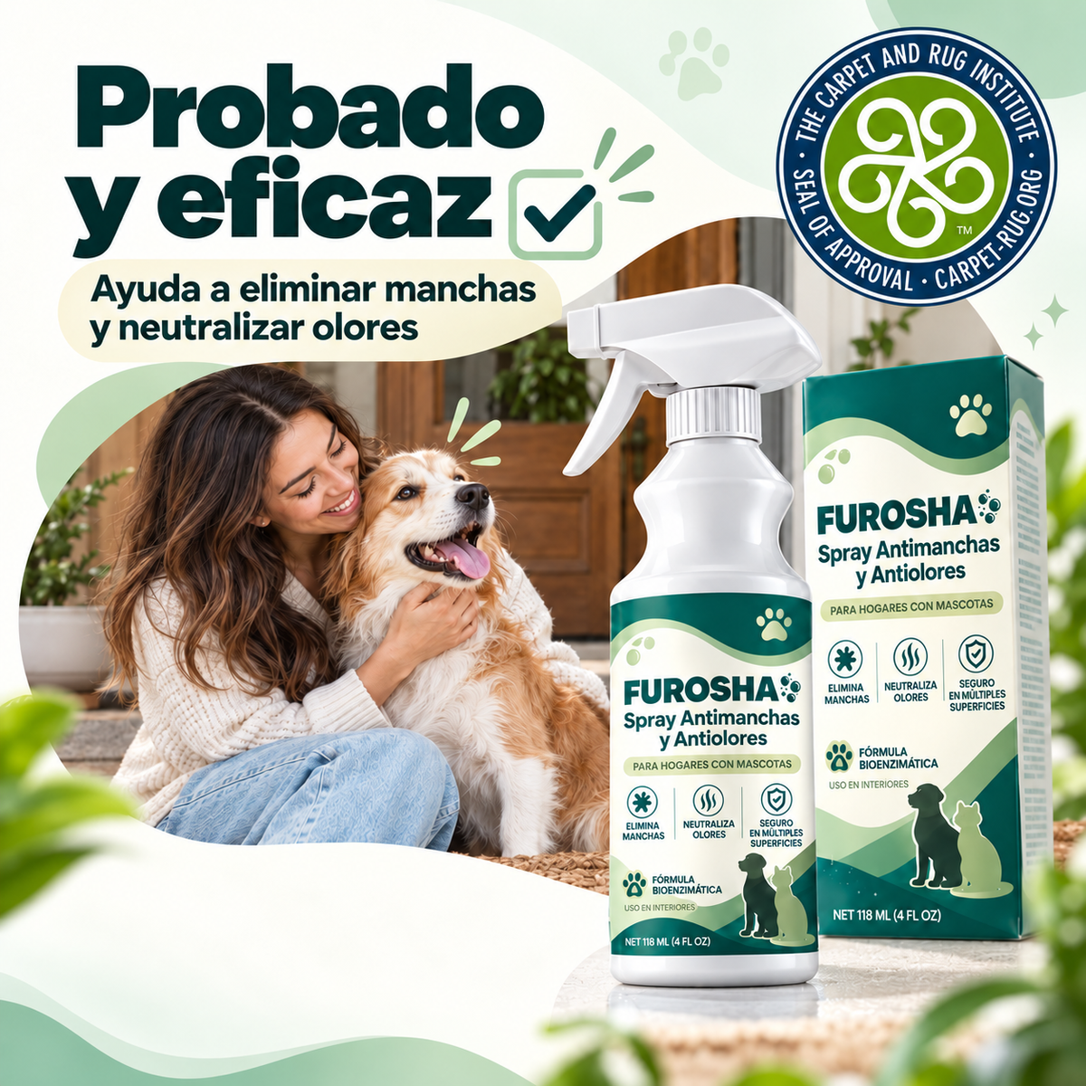 FUROSHA™ Spray Antimanchas y Antiolores